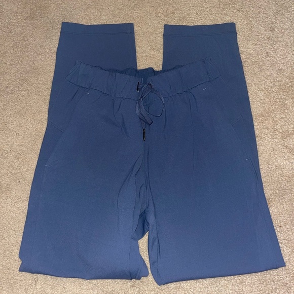 lululemon athletica Pants - Lululemon | Oasis Blue Straight Leg Tie Waist Lightweight Pants